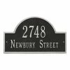 Whitehall Products Arch Marker Standard Black/Silver Wall 2-Line Address Plaque -Whitehall Products Store whitehall products address plaques 1004bs 64 1000