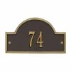 Whitehall Products Arch Marker Petite Bronze/Gold Wall 1-Line Address Plaque -Whitehall Products Store whitehall products address plaques 1007og 64 1000