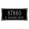 Whitehall Products Rectangular Roanoke Standard Wall 2-Line Address Plaque - Black/Silver -Whitehall Products Store whitehall products address plaques 1022bs 64 1000