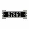Whitehall Products Rectangular Roanoke Petite Wall 1-Line Address Plaque - Black/Silver -Whitehall Products Store whitehall products address plaques 1025bs 64 1000
