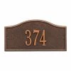 Whitehall Products Rolling Hills Rectangular Antique Copper Mini Wall 1-Line Address Plaque -Whitehall Products Store whitehall products address plaques 1052ac 64 1000