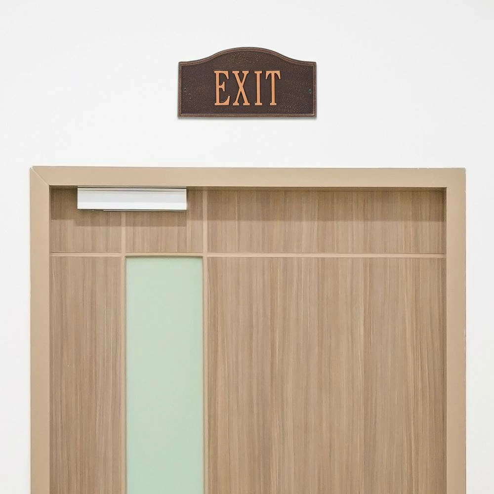 Whitehall Products Rolling Hills Rectangular Antique Copper Mini Wall 1-Line Address Plaque 4 Whitehall Products Rolling Hills Rectangular Antique Copper Mini Wall 1-Line Address Plaque - Image 2