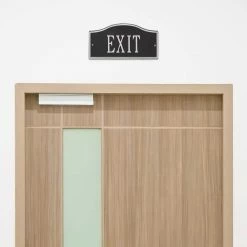 Whitehall Products Rolling Hills Rectangular Black/Silver Mini Wall 1-Line Address Plaque -Whitehall Products Store whitehall products address plaques 1052bs 4f 1000