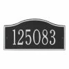Whitehall Products Rolling Hills Rectangular Black/Silver Mini Wall 1-Line Address Plaque 1 Whitehall Products Rolling Hills Rectangular Black/Silver Mini Wall 1-Line Address Plaque -Whitehall Products Store whitehall products address plaques 1052bs 64 1000