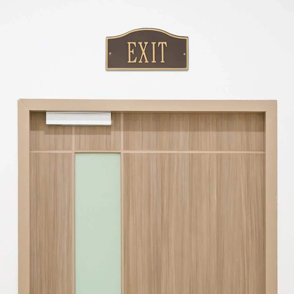 Whitehall Products Rolling Hills Rectangular Bronze/Gold Mini Wall 1-Line Address Plaque 5 Whitehall Products Rolling Hills Rectangular Bronze/Gold Mini Wall 1-Line Address Plaque - Image 3