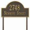 Whitehall Products Arch Marker Standard Bronze/Gold Lawn 2-Line Address Plaque -Whitehall Products Store whitehall products address plaques 1106og 64 1000
