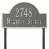 Whitehall Products Arch Marker Standard Pewter/Silver Lawn 2-Line Address Plaque -Whitehall Products Store whitehall products address plaques 1106ps 64 1000