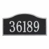 Whitehall Products Rolling Hills Rectangular Black/Silver Grande Wall One Line Address Plaque 1 Whitehall Products Rolling Hills Rectangular Black/Silver Grande Wall One Line Address Plaque -Whitehall Products Store whitehall products address plaques 1119bs 64 1000