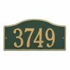 Whitehall Products Rolling Hills Rectangular Green/Gold Standard Wall One Line Address Plaque 2 Whitehall Products Rolling Hills Rectangular Green/Gold Standard Wall One Line Address Plaque -Whitehall Products Store whitehall products address plaques 1120gg 64 1000