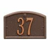 Whitehall Products Cape Charles Rectangular Antique Copper Petite Wall 1-Line Address Plaque -Whitehall Products Store whitehall products address plaques 1179ac 64 1000