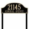 Whitehall Products Admiral Estate Arch Black/Gold Lawn Two Line Address Plaque 2 Whitehall Products Admiral Estate Arch Black/Gold Lawn Two Line Address Plaque -Whitehall Products Store whitehall products address plaques 1244bg 64 1000