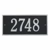Whitehall Products Hartford Rectangular Black/Silver Standard Wall 1-Line Address Plaque 2 Whitehall Products Hartford Rectangular Black/Silver Standard Wall 1-Line Address Plaque -Whitehall Products Store whitehall products address plaques 1322bs 64 1000