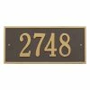 Whitehall Products Hartford Rectangular Bronze/Gold Standard Wall 1-Line Address Plaque 1 Whitehall Products Hartford Rectangular Bronze/Gold Standard Wall 1-Line Address Plaque -Whitehall Products Store whitehall products address plaques 1322og 64 1000