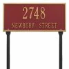 Whitehall Products Hartford Rectangular Red/Gold Standard Lawn 2-Line Address Plaque 2 Whitehall Products Hartford Rectangular Red/Gold Standard Lawn 2-Line Address Plaque -Whitehall Products Store whitehall products address plaques 1323rg 64 1000