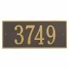 Whitehall Products Hartford Rectangular Bronze/Gold Estate Wall 1-Line Address Plaque -Whitehall Products Store whitehall products address plaques 1326og 64 1000