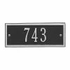 Whitehall Products Hartford Rectangular Black/Silver Petite Wall 1-Line Address Plaque -Whitehall Products Store whitehall products address plaques 1329bs 64 1000