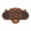 Whitehall Products Oval Rochelle Standard Antique Copper Wall 1-Line Address Plaque -Whitehall Products Store whitehall products address plaques 2019ac 64 1000