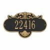 Whitehall Products Oval Rochelle Standard Black/Gold Wall 1-Line Address Plaque -Whitehall Products Store whitehall products address plaques 2019bg 64 1000