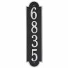 Whitehall Products Richmond Estate Rectangular Black/Silver Wall 1-Line Vertical Address Plaque 1 Whitehall Products Richmond Estate Rectangular Black/Silver Wall 1-Line Vertical Address Plaque -Whitehall Products Store whitehall products address plaques 2998bs 64 1000