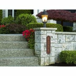 Whitehall Products Richmond Standard Rectangular Antique Copper Wall 1-Line Vertical Address Plaque -Whitehall Products Store whitehall products address plaques 3007ac 31 1000