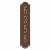 Whitehall Products Richmond Standard Rectangular Antique Copper Wall 1-Line Vertical Address Plaque -Whitehall Products Store whitehall products address plaques 3007ac 64 1000