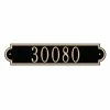Whitehall Products Richmond Rectangular Black/Gold Standard Wall One Line Horizontal Address Plaque -Whitehall Products Store whitehall products address plaques 3008bg 64 1000