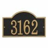 Whitehall Products Fast and Easy Arch House Number Plaque, Black/Gold -Whitehall Products Store whitehall products address plaques 31261 64 1000