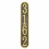 Whitehall Products Fast and Easy Vertical House Number Plaque, Bronze/Gold -Whitehall Products Store whitehall products address plaques 31274 64 1000