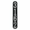 Whitehall Products Fast and Easy Vertical House Number Plaque, Black/Silver -Whitehall Products Store whitehall products address plaques 31276 64 1000