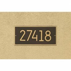 Whitehall Products Hartford Modern Personalized Rectangle Wall Plaque -Whitehall Products Store whitehall products address plaques 3142ad 31 1000