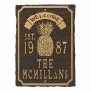 Whitehall Products Antebellum Welcome Rectangular Standard Wall 3-Line Anniversary Personalized Plaque in Bronze/Gold -Whitehall Products Store whitehall products address plaques 3300og 64 1000