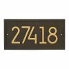 Whitehall Products Rectangle Modern Personalized Rectangle Wall Plaque -Whitehall Products Store whitehall products address plaques 3376ad 64 1000