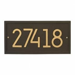 Whitehall Products Rectangle Modern Personalized Rectangle Wall Plaque