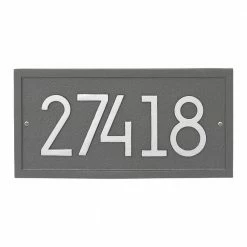 Whitehall Products Rectangle Modern Personalized Rectangle Wall Plaque