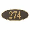 Whitehall Products Madison Standard Oval Bronze/Gold Wall 1-Line Address Plaque 2 Whitehall Products Madison Standard Oval Bronze/Gold Wall 1-Line Address Plaque -Whitehall Products Store whitehall products address plaques 4003og 64 1000