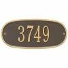 Whitehall Products Standard Oval Bronze/Gold Wall 1-Line Address Plaque -Whitehall Products Store whitehall products address plaques 4004og 64 1000