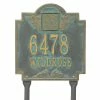 Whitehall Products Monogram Address Personalized Plaque Lawn