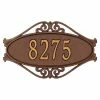 Whitehall Products Hackley Fretwork Oval Antique Copper Standard Wall One Line Address Plaque 1 Whitehall Products Hackley Fretwork Oval Antique Copper Standard Wall One Line Address Plaque -Whitehall Products Store whitehall products address plaques 5505ac 64 1000