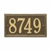 Whitehall Products Double Line - Standard Rectangle Lawn Plaque - 1 Line -Whitehall Products Store whitehall products address plaques 6101ab 64 1000