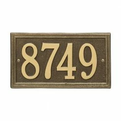 Whitehall Products Double Line - Standard Rectangle Lawn Plaque - 1 Line