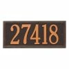 Whitehall Products Double Line - Estate Rectangle Wall Plaque - 2 Line -Whitehall Products Store whitehall products address plaques 6106ob 64 1000