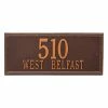 Whitehall Products Double Line - Estate Rectangle Wall Plaque - 2 Line 1 Whitehall Products Double Line - Estate Rectangle Wall Plaque - 2 Line -Whitehall Products Store whitehall products address plaques 6107ac 64 1000