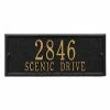 Whitehall Products Mailbox Side Panel in Black/Gold -Whitehall Products Store whitehall products mailbox accessories 1425bg 64 1000