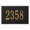 Whitehall Products Wall Mailbox Plaque in Black/Gold -Whitehall Products Store whitehall products mailbox accessories 1426bg 64 1000