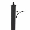 Whitehall Products Balmoral Black Post Plant Hook -Whitehall Products Store whitehall products mailbox accessories 16244 64 1000