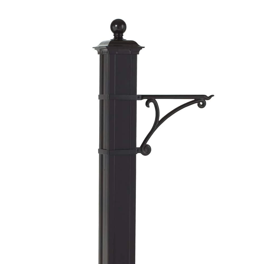 Whitehall Products Balmoral Black Post Plant Hook 3 Whitehall Products Balmoral Black Post Plant Hook