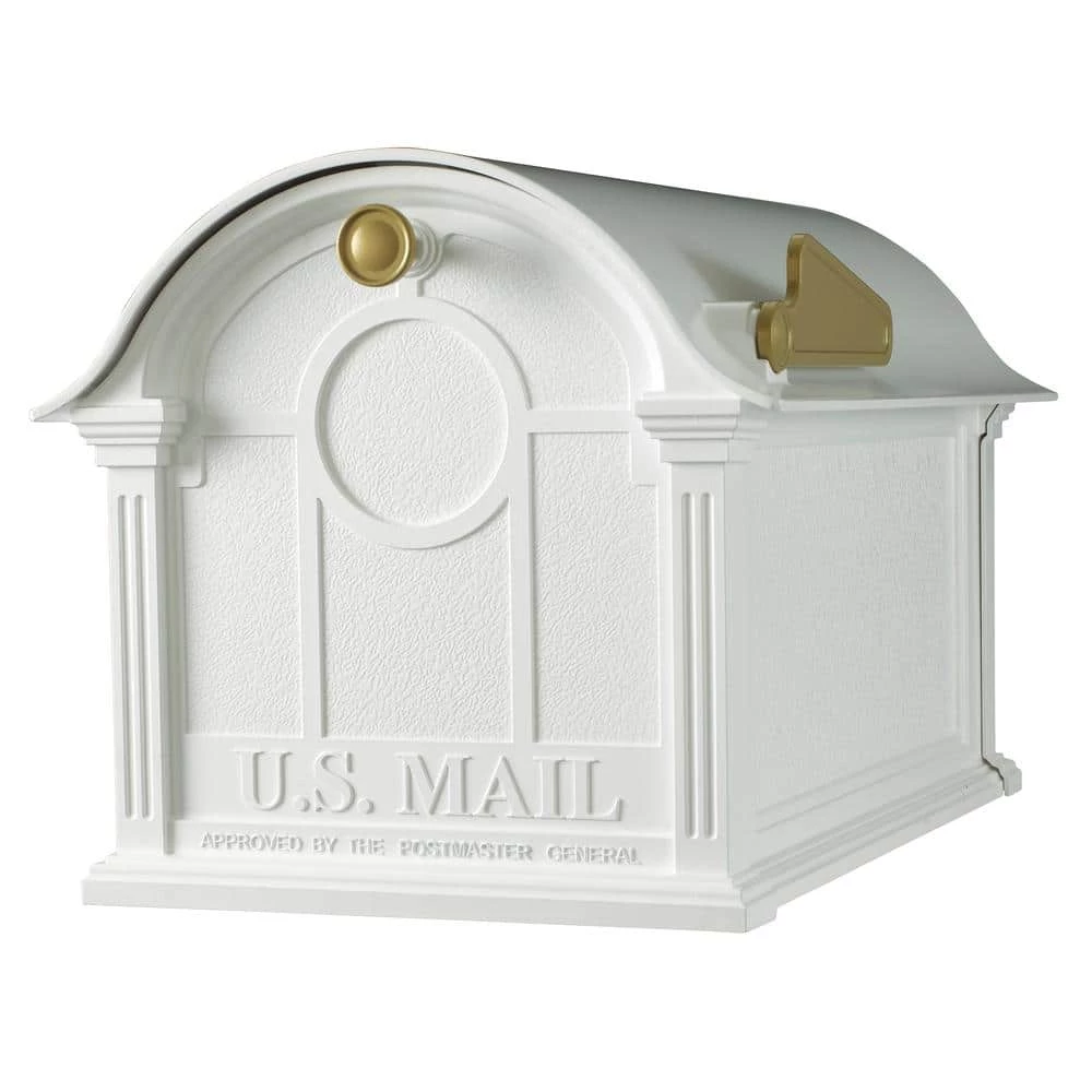Whitehall Products Balmoral White Mailbox 3 Whitehall Products Balmoral White Mailbox